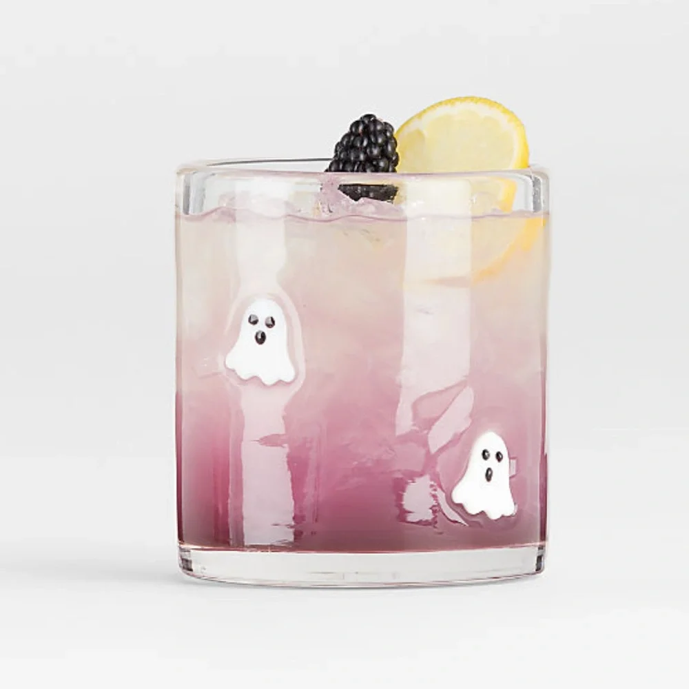 New! 🥃🍹✨EXCLUSIVE Crate&Barrel 👻👻👻 Icon Double Old-Fashioned Glass LIMITED